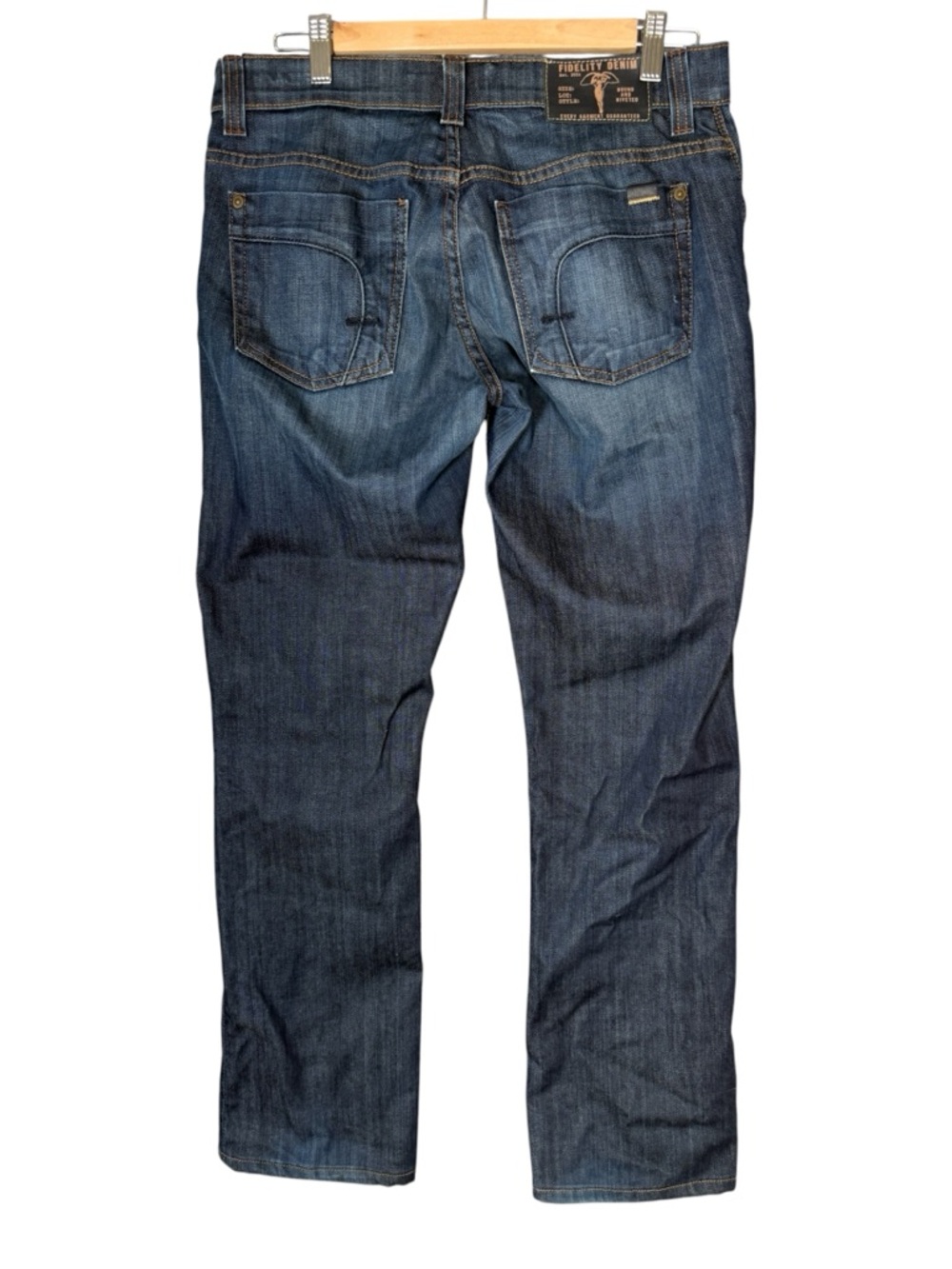 Fidelity Denim Impala Straight Leg Selvedge Denim Dark Blue - Picture 2 of 14